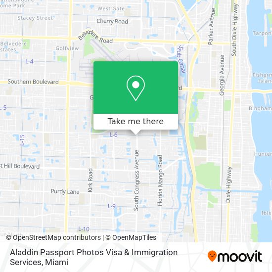 Mapa de Aladdin Passport Photos Visa & Immigration Services