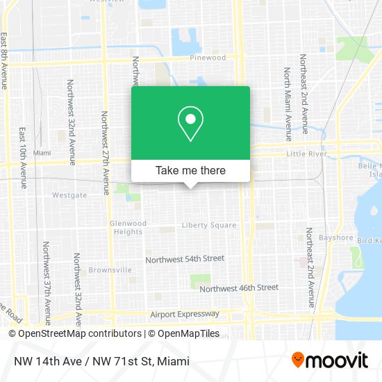 Mapa de NW 14th Ave / NW 71st St