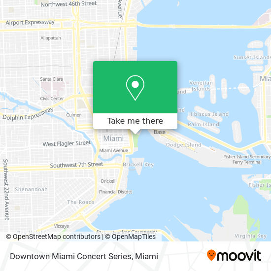 Mapa de Downtown Miami Concert Series