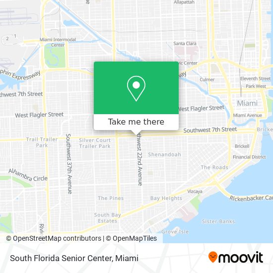 South Florida Senior Center map