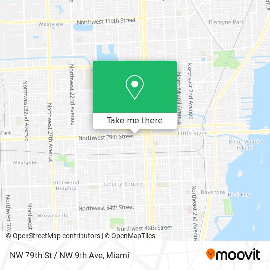 NW 79th St / NW 9th Ave map