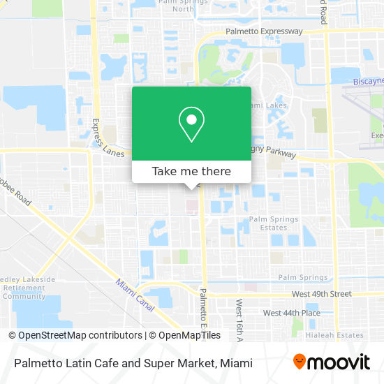 Mapa de Palmetto Latin Cafe and Super Market