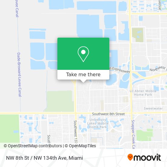 Mapa de NW 8th St / NW 134th Ave