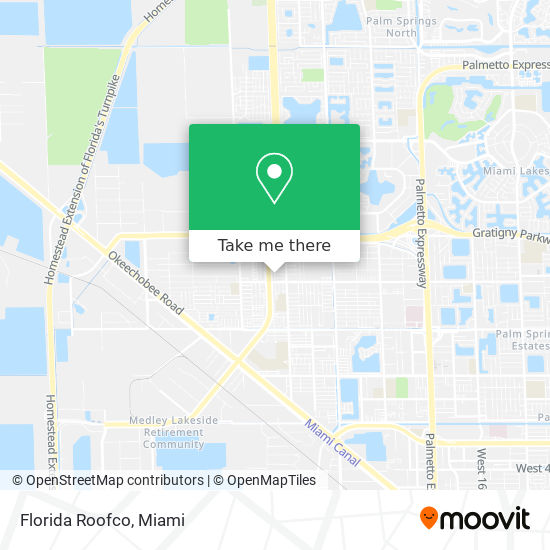 Florida Roofco map