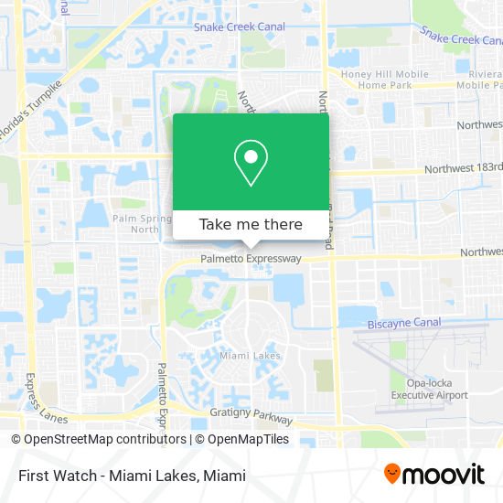 Mapa de First Watch - Miami Lakes