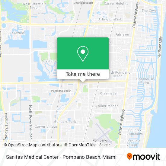 Sanitas Medical Center - Pompano Beach map