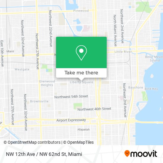 NW 12th Ave / NW 62nd St map