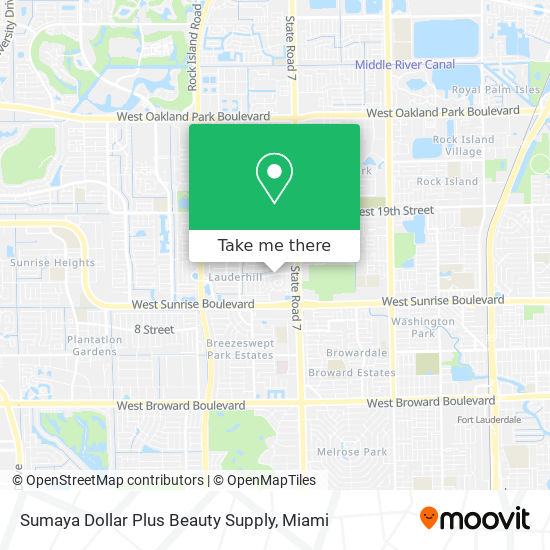 Mapa de Sumaya Dollar Plus Beauty Supply