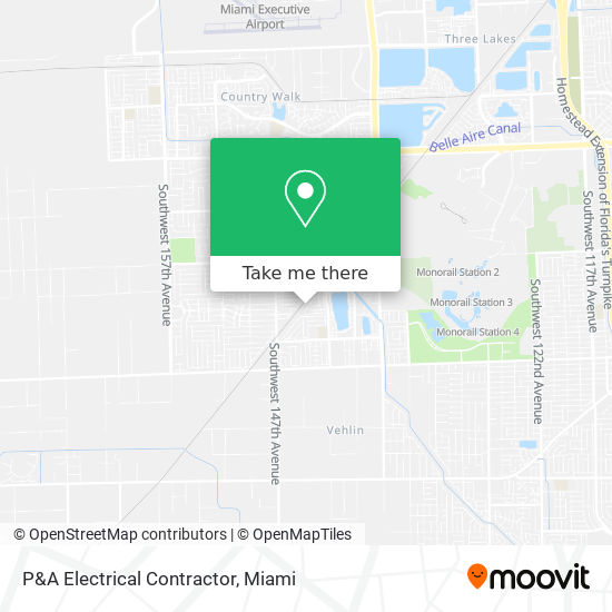 P&A Electrical Contractor map