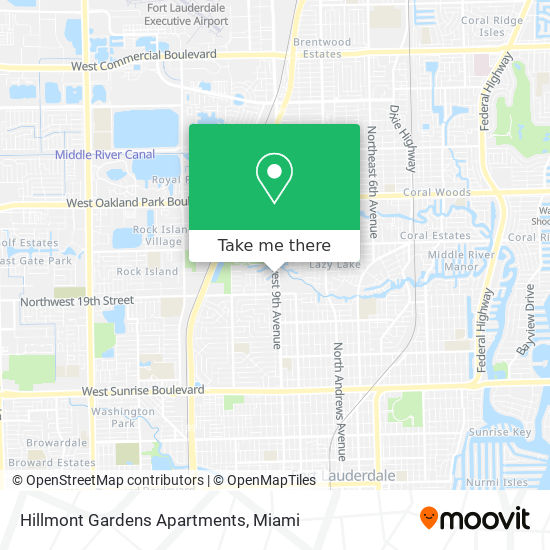 Mapa de Hillmont Gardens Apartments