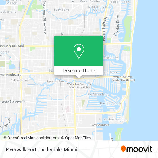 Mapa de Riverwalk Fort Lauderdale