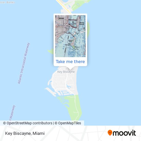Key Biscayne map