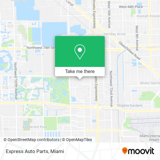 Express Auto Parts map