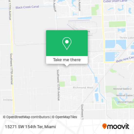 15271 SW 154th Ter map