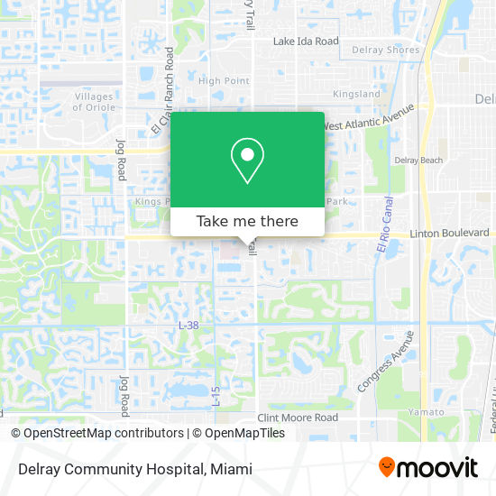 Mapa de Delray Community Hospital