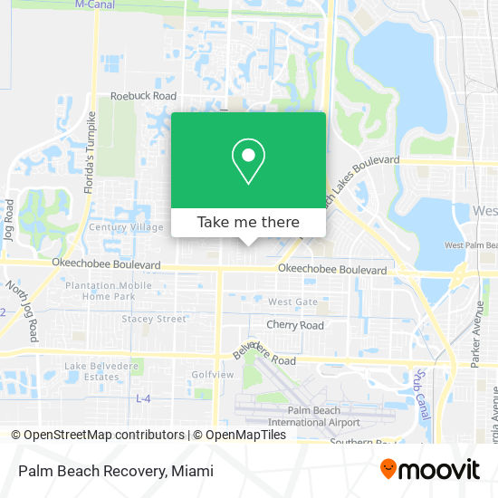 Mapa de Palm Beach Recovery