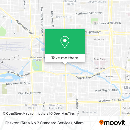 Chevron (Ruta No 2 Standard Service) map