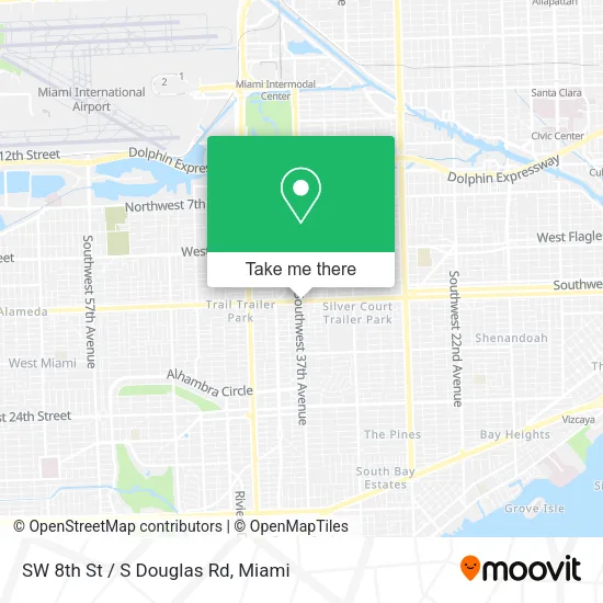 Mapa de SW 8th St / S Douglas Rd