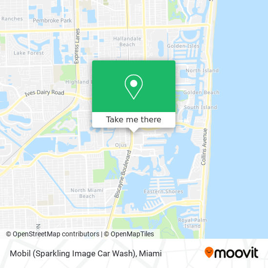 Mobil (Sparkling Image Car Wash) map