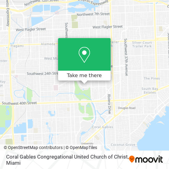 Coral Gables Congregational United Church of Christ map