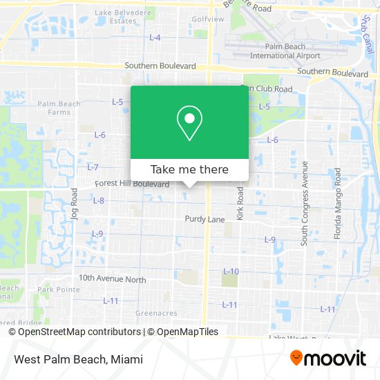 West Palm Beach map