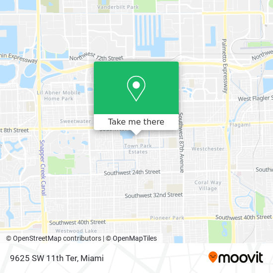 9625 SW 11th Ter map