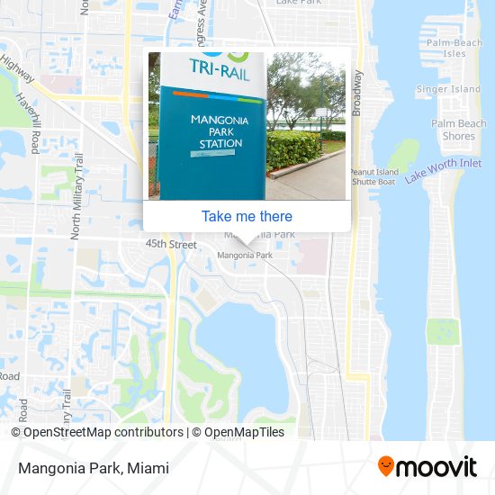 Mangonia Park map