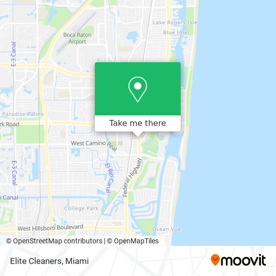 Elite Cleaners map