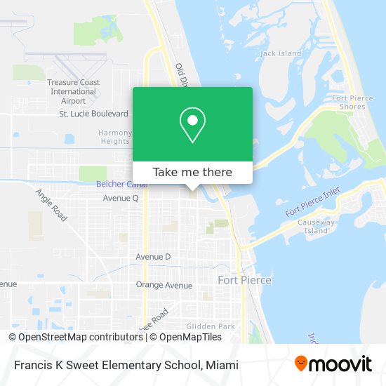 Mapa de Francis K Sweet Elementary School
