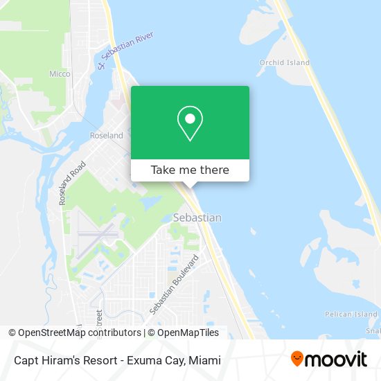 Capt Hiram's Resort - Exuma Cay map