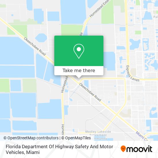 Mapa de Florida Department Of Highway Safety And Motor Vehicles