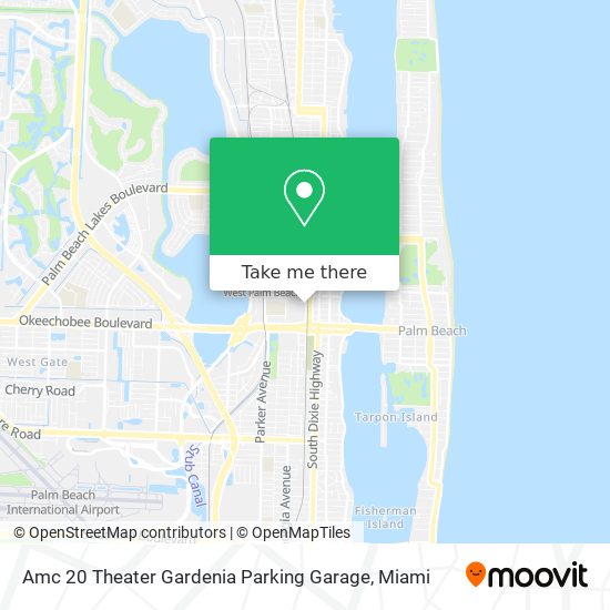 Amc 20 Theater Gardenia Parking Garage map