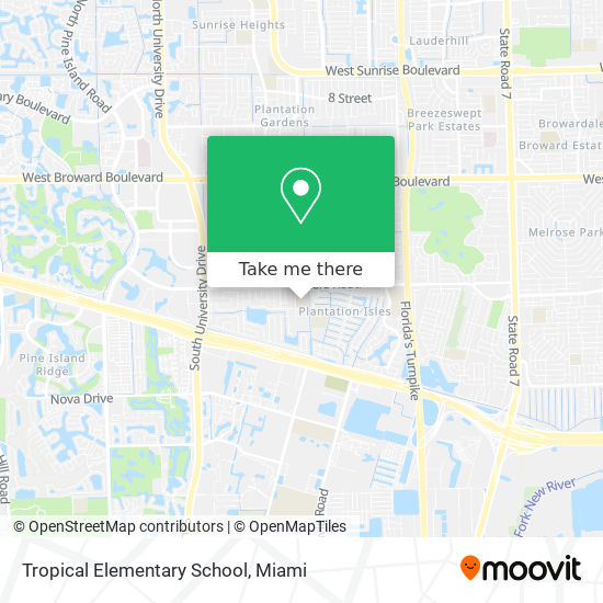 Mapa de Tropical Elementary School