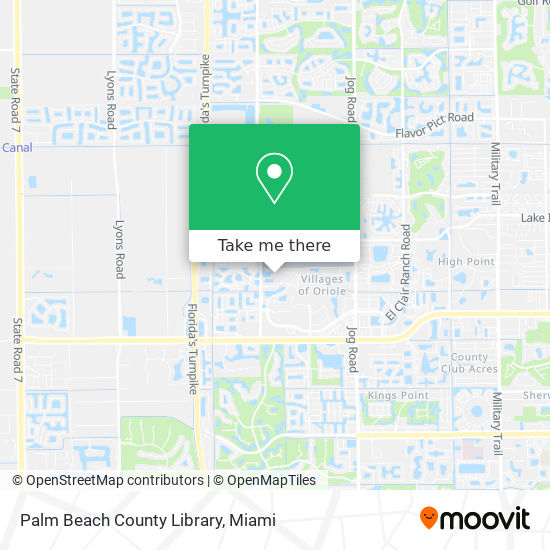 Palm Beach County Library map