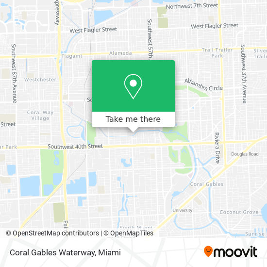 Coral Gables Waterway map