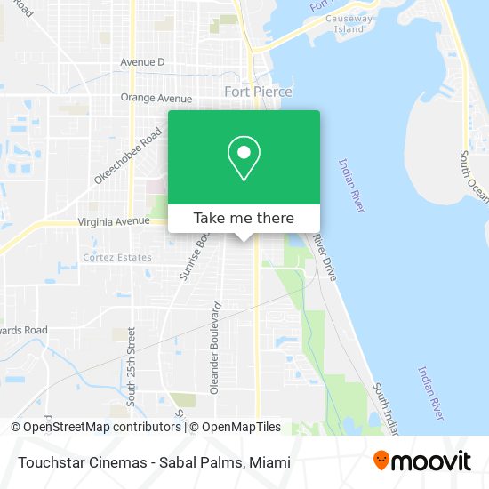 Touchstar Cinemas - Sabal Palms map