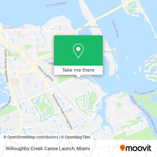 Willoughby Creek Canoe Launch map