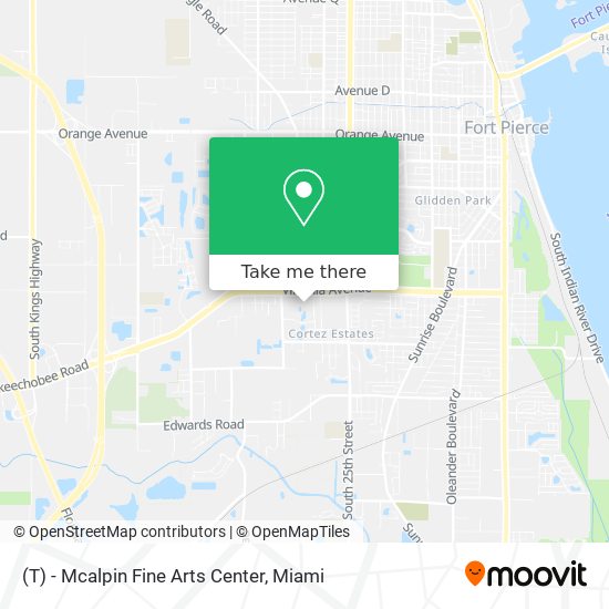 Mapa de (T) - Mcalpin Fine Arts Center