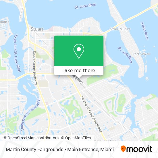Martin County Fairgrounds - Main Entrance map