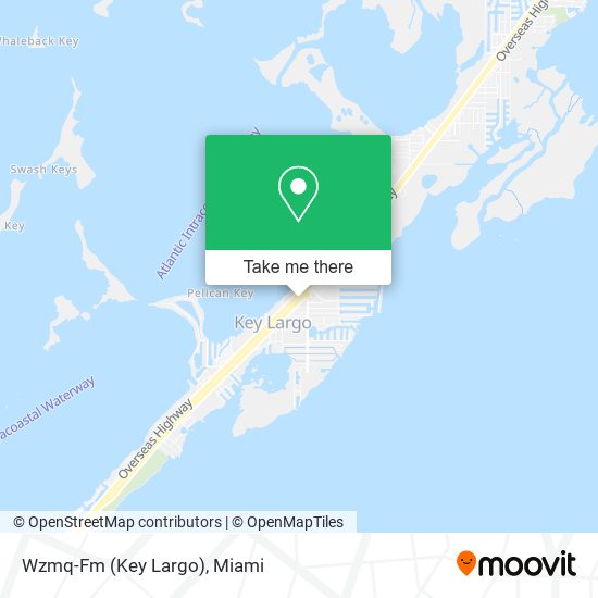 Wzmq-Fm (Key Largo) map