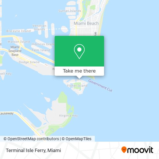 Mapa de Terminal Isle Ferry
