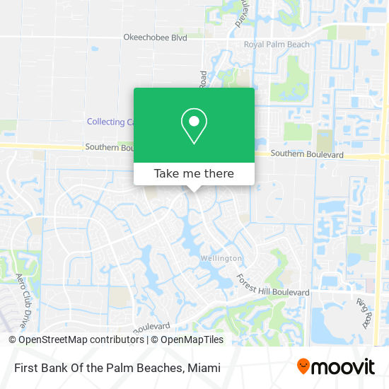 First Bank Of the Palm Beaches map