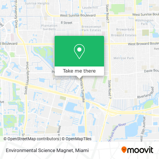 Mapa de Environmental Science Magnet