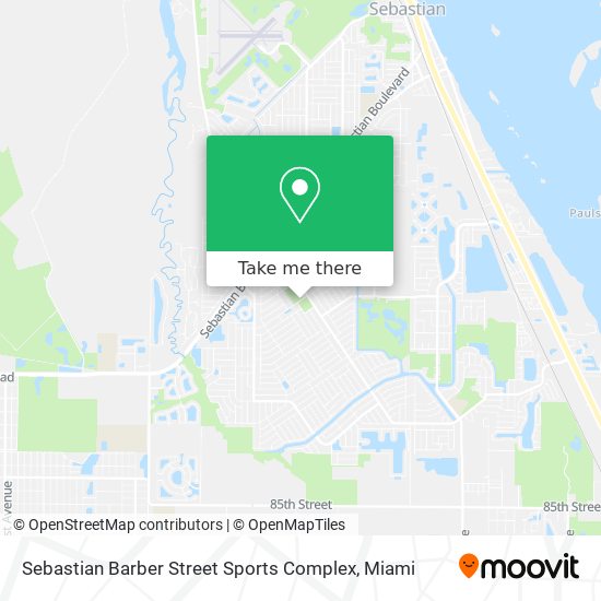 Sebastian Barber Street Sports Complex map