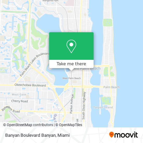 Banyan Boulevard Banyan map