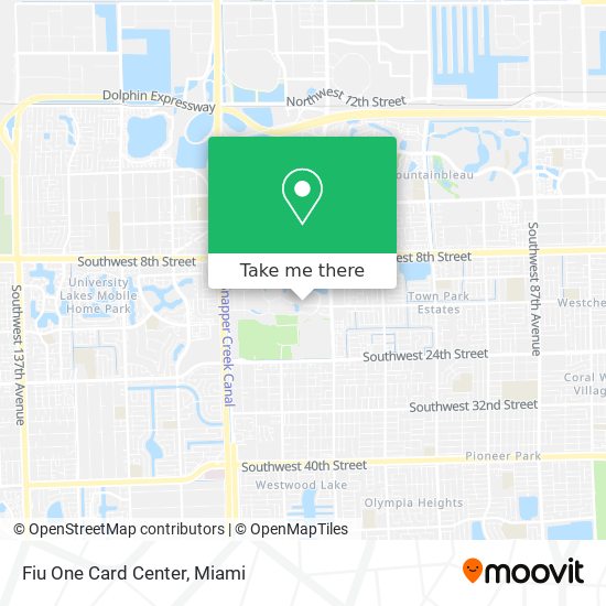 Fiu One Card Center map