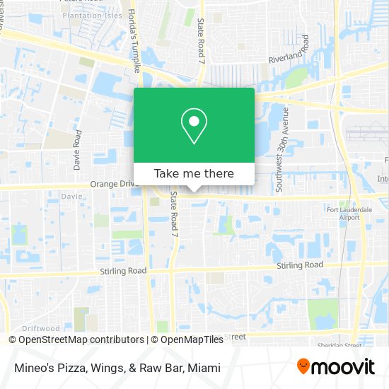 Mineo's Pizza, Wings, & Raw Bar map