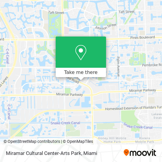 Miramar Cultural Center-Arts Park map