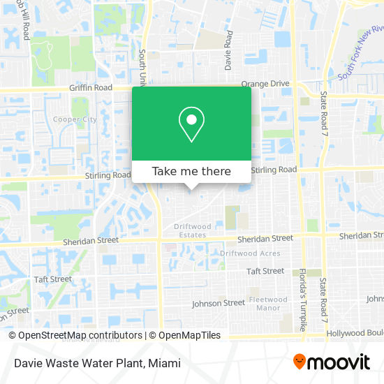 Mapa de Davie Waste Water Plant