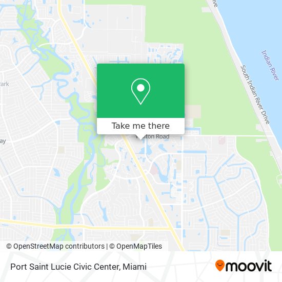 Port Saint Lucie Civic Center map